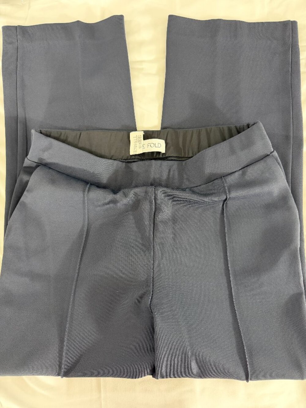 The Fold London Navy Trousers Size UK14/US10 3134
